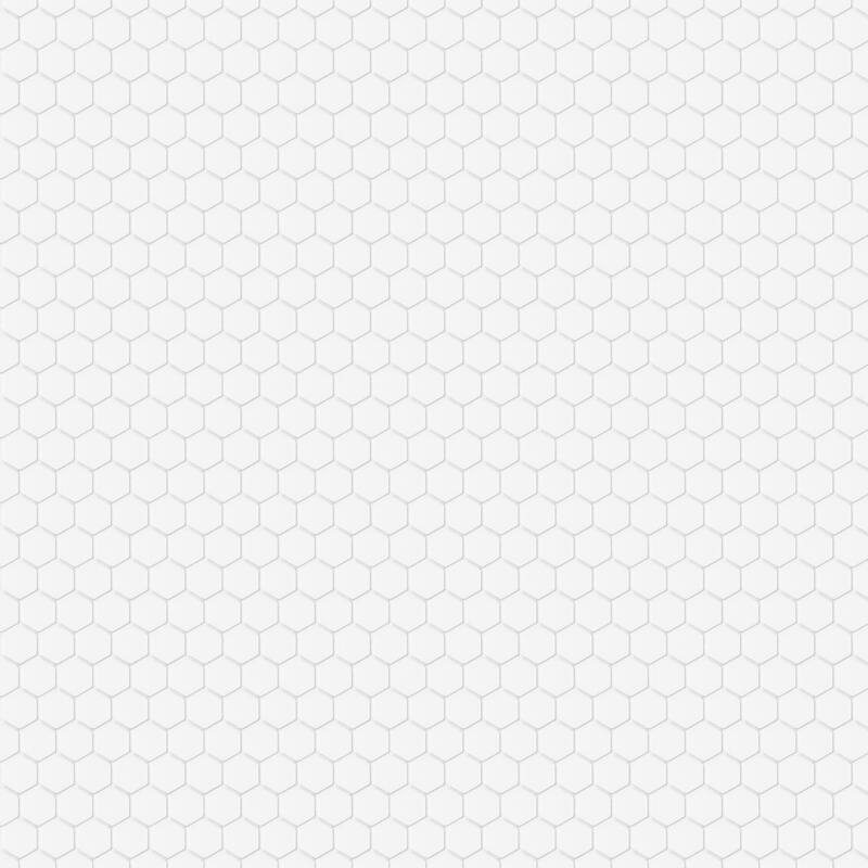 Merola Tile Hudson 1" Hex Matte White 11-7/8" x 13-1/4" Porcelain Mosaic Floor and Wall Tile