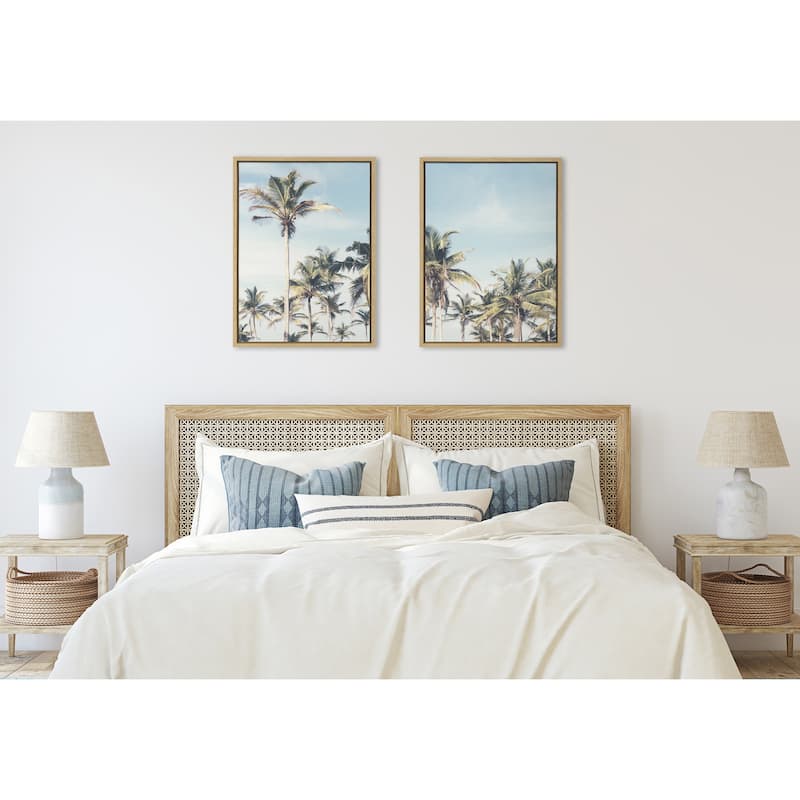 Kate and Laurel Sylvie Beach Canvas Set by The Creative Bunch Studio