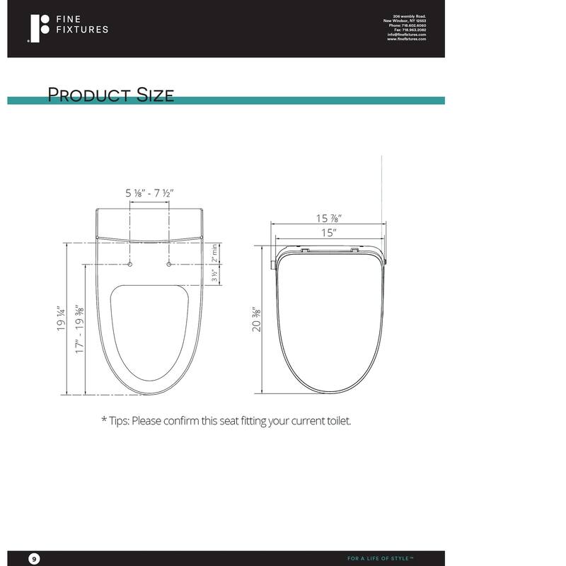 Fine Fixtures Smart Toilet Bidet Seat