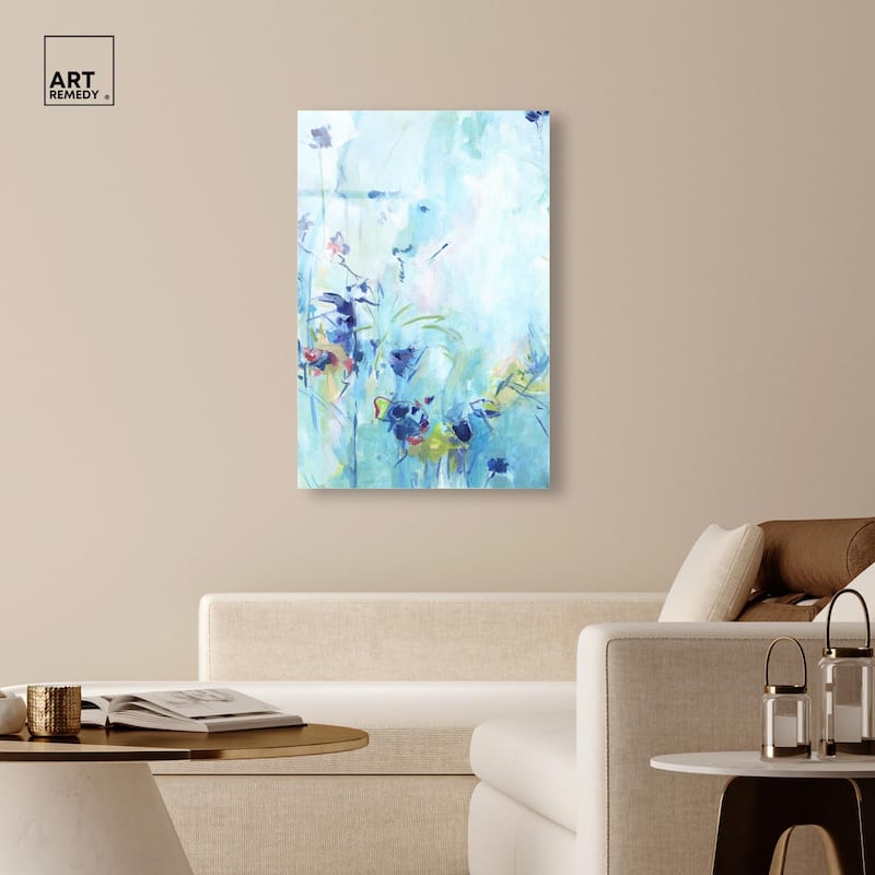 Heavenly Blue I Acrylic by Art Remedy, Ready to Hang
