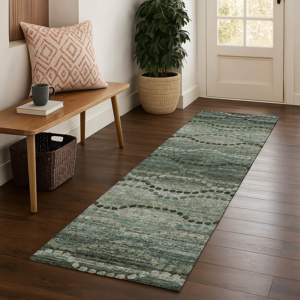 Premium Washable Super Soft Boho Stripes Mayfield Rug