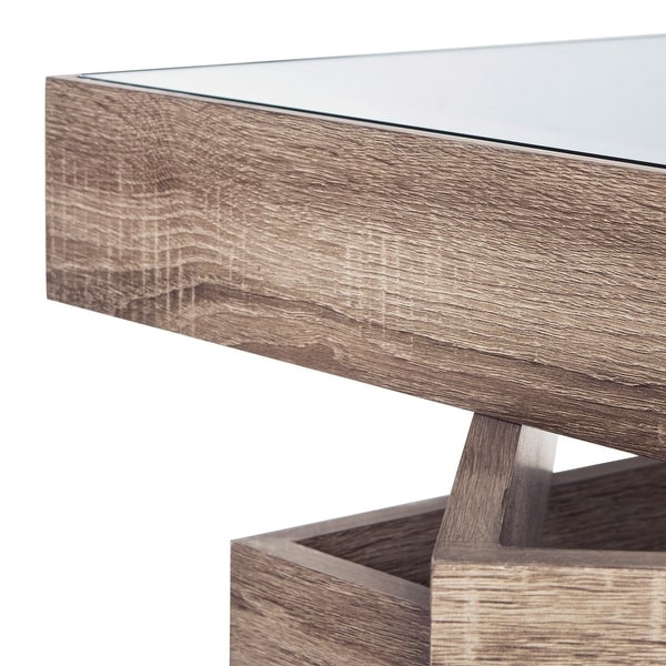 Safavieh Anwen Mid Century Geometric Wood Coffee Table
