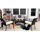 Cancun Outdoor 4-piece Wicker Chat Set with Cushions by Christopher Knight Home