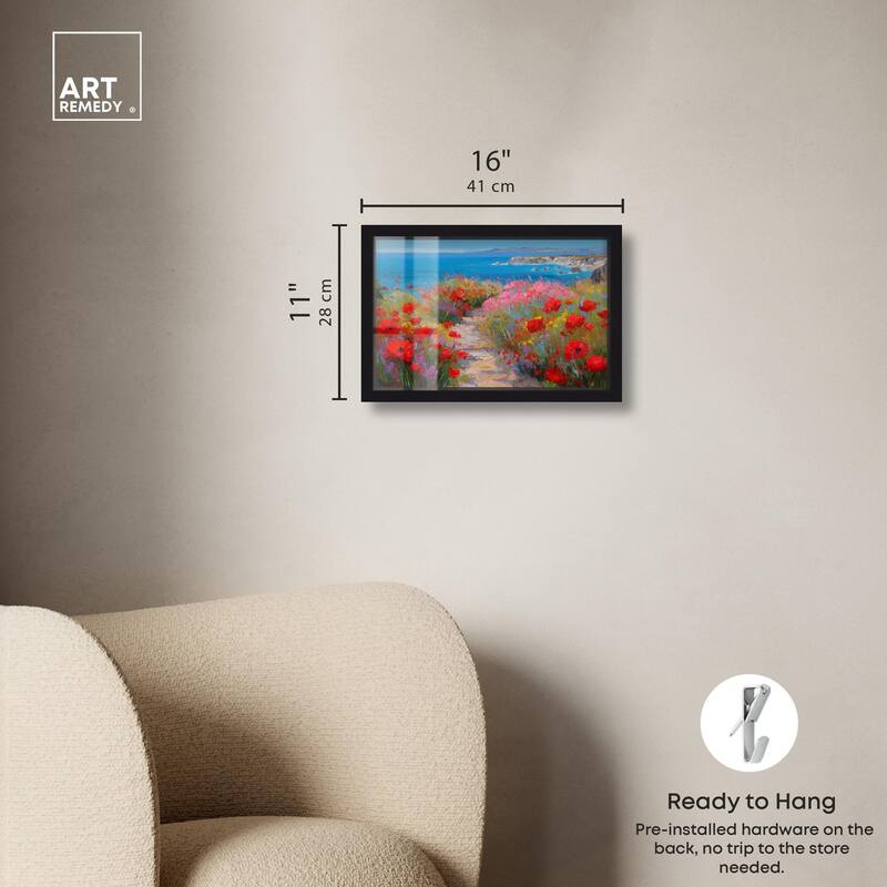 Ocean View Bloom I Shadowbox by Art Remedy