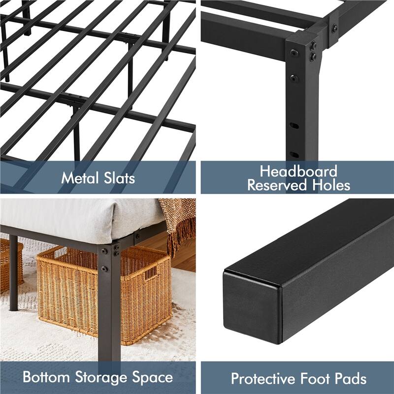Yaheetech Metal Platform Bed Frame Mattress Foundation