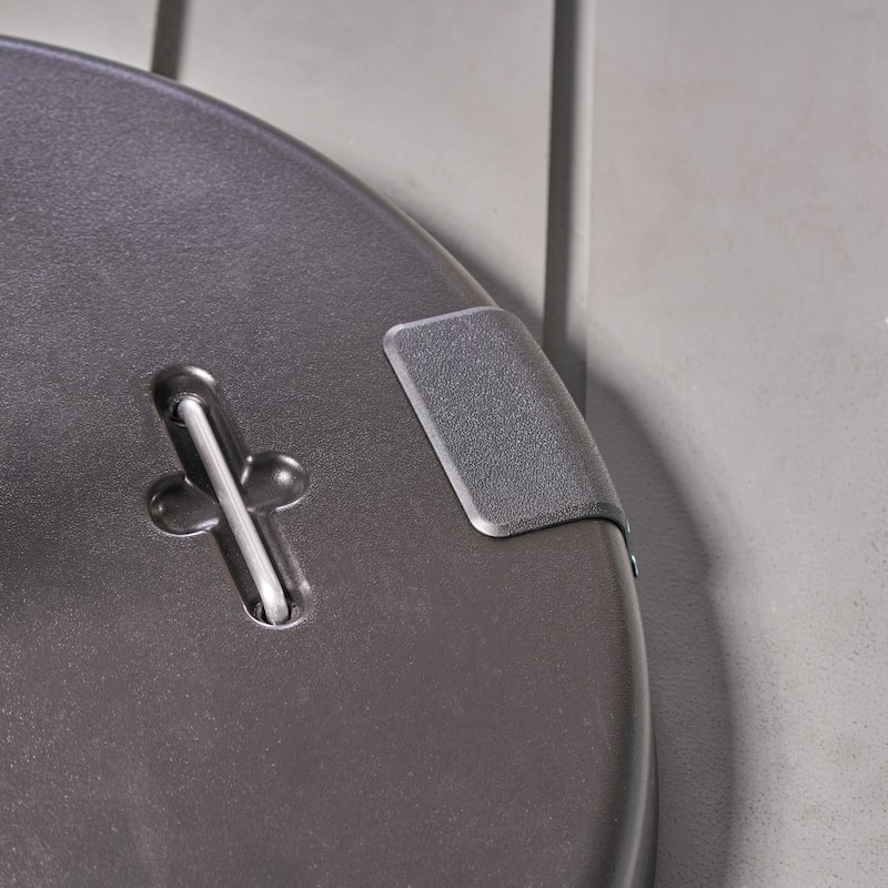 Heavy-Duty Round Outdoor Umbrella Base with Stainless Steel Collar