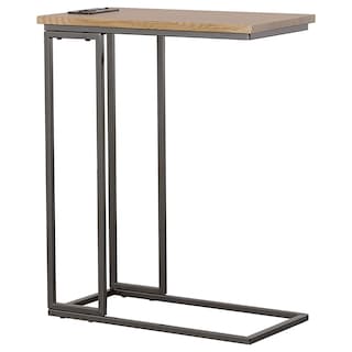 Rudy C-Shaped Side Table with Power Outlet