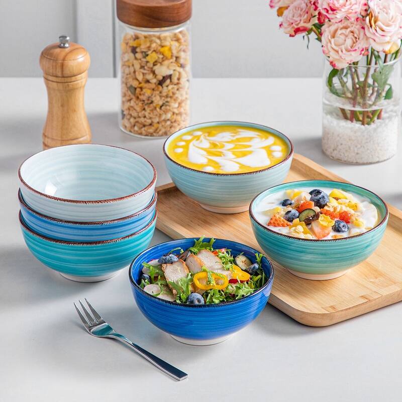 vancasso Bonita Sturdy Stoneware 6-Piece Bowls Set