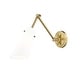 preview thumbnail 12 of 11, Z-Lite 350S Julia 6" Tall Wall Sconce Modern Gold