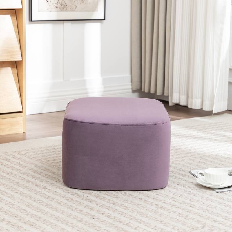 SEYNAR Modern Velvet Rectangle Accent Ottoman