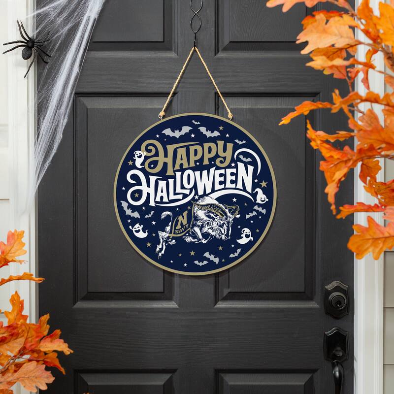 US Naval Academy 18" x 18" Halloween Door Décor Wall Sign
