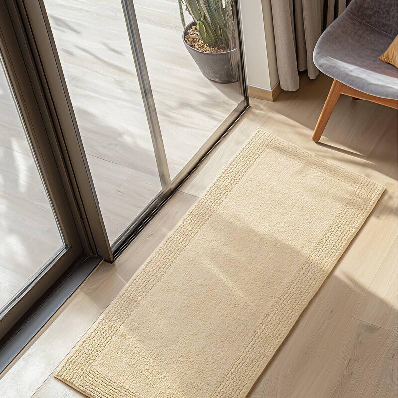 Cotton Tufted 3000 GSM Reversible Bath Rug