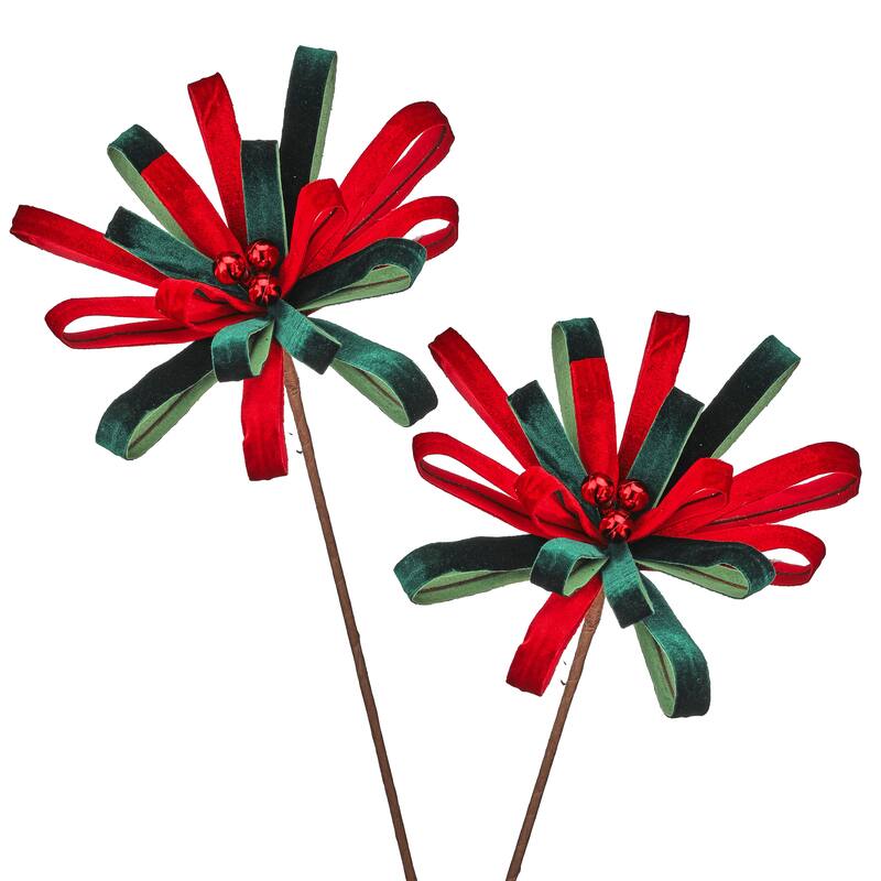 22" Holiday Loop Flower Stem