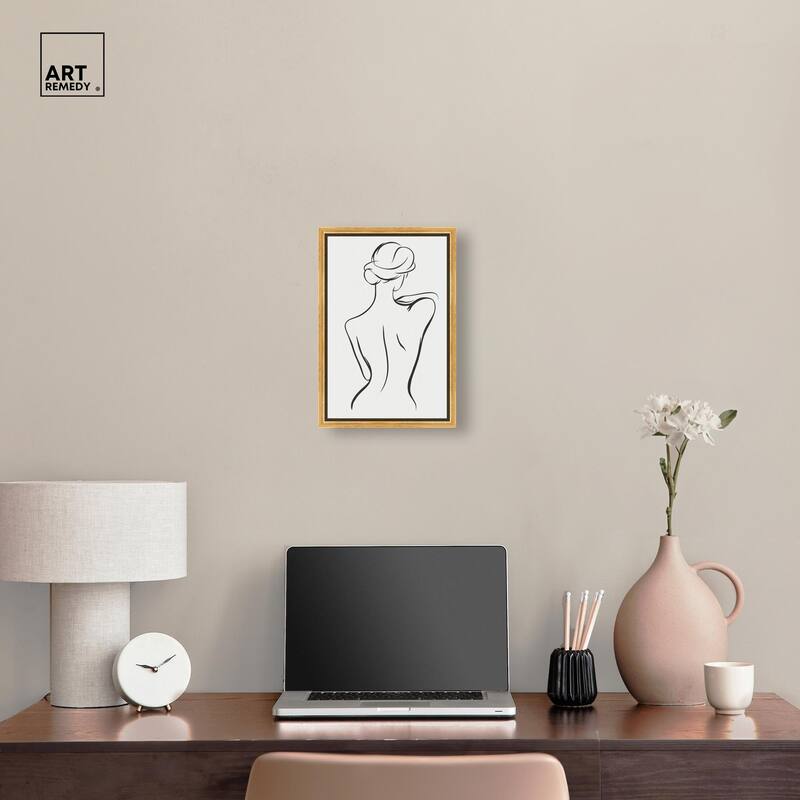 Woman in Contour III Canvas by Art Remedy