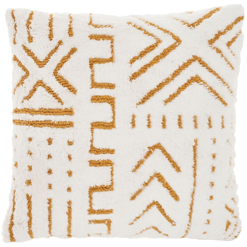Mina Victory Life Styles Textured Geometric Boho Throw Pillow , ( 20" X 20" )