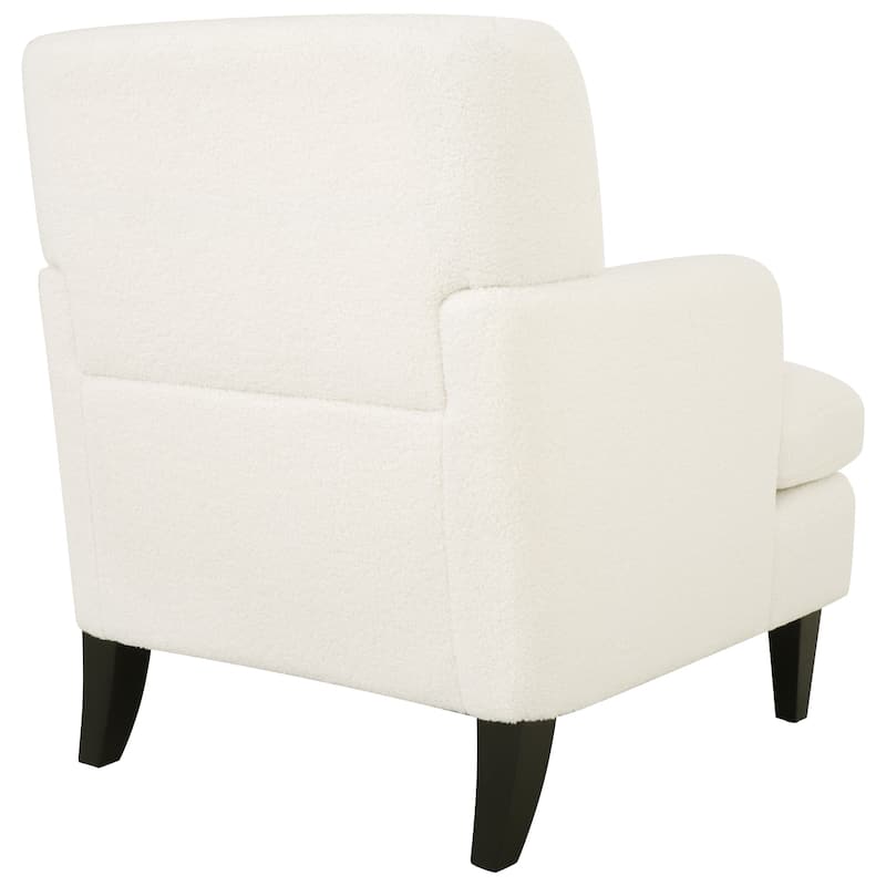 Roomfitters Upholstered Accent Chair Tufted Armchair for Living Room and Bedroom, Beige