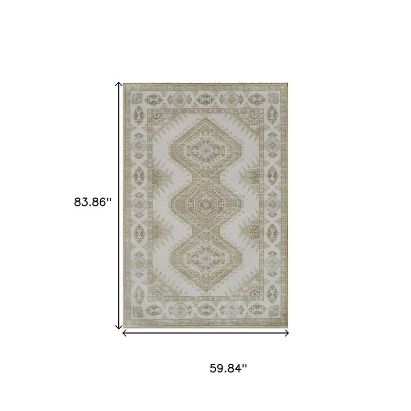 HomeRoots Southwestern Modern, Contemporary Rectangle Area Rug
