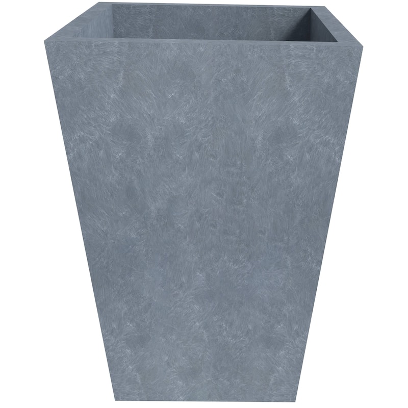 Square Fiberstone Planter Pot Set for Indoor Outdoor Serene Series