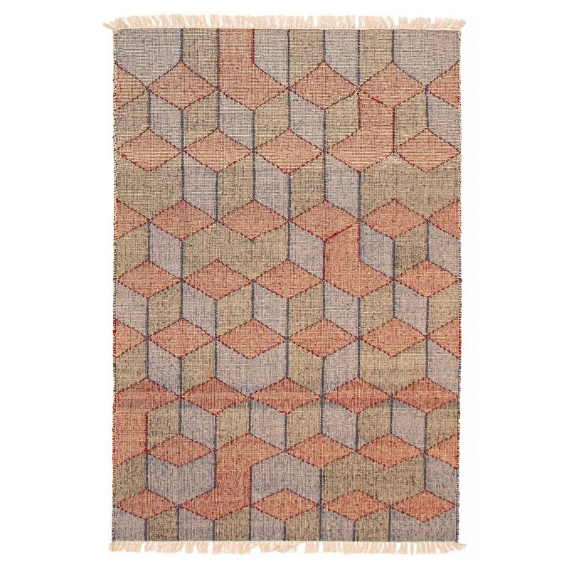 Ankara FW Red Kilim 5'1" x 7'11" - 5'1 x 7'11 - Red - 5'1 x 7'11