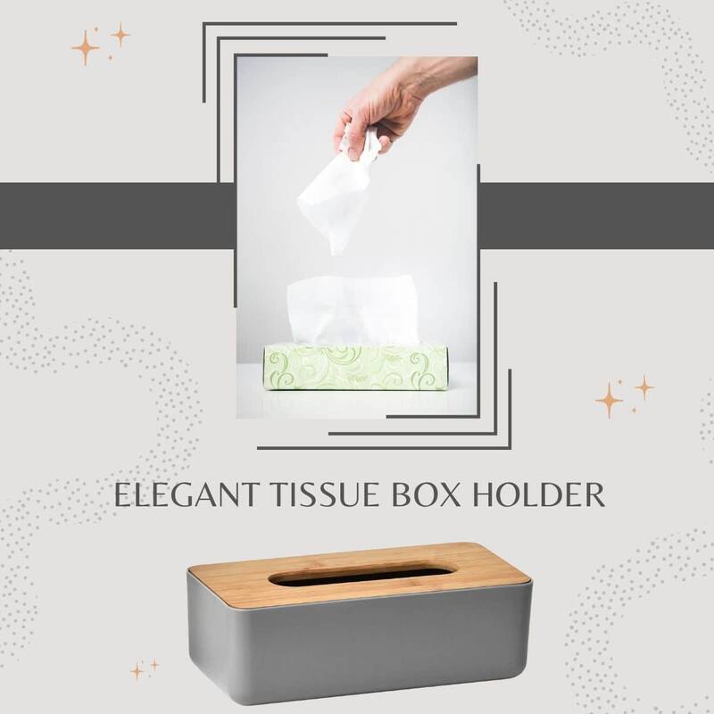 Grey Padang Bathroom Accessory Set 7-Pieces Bamboo