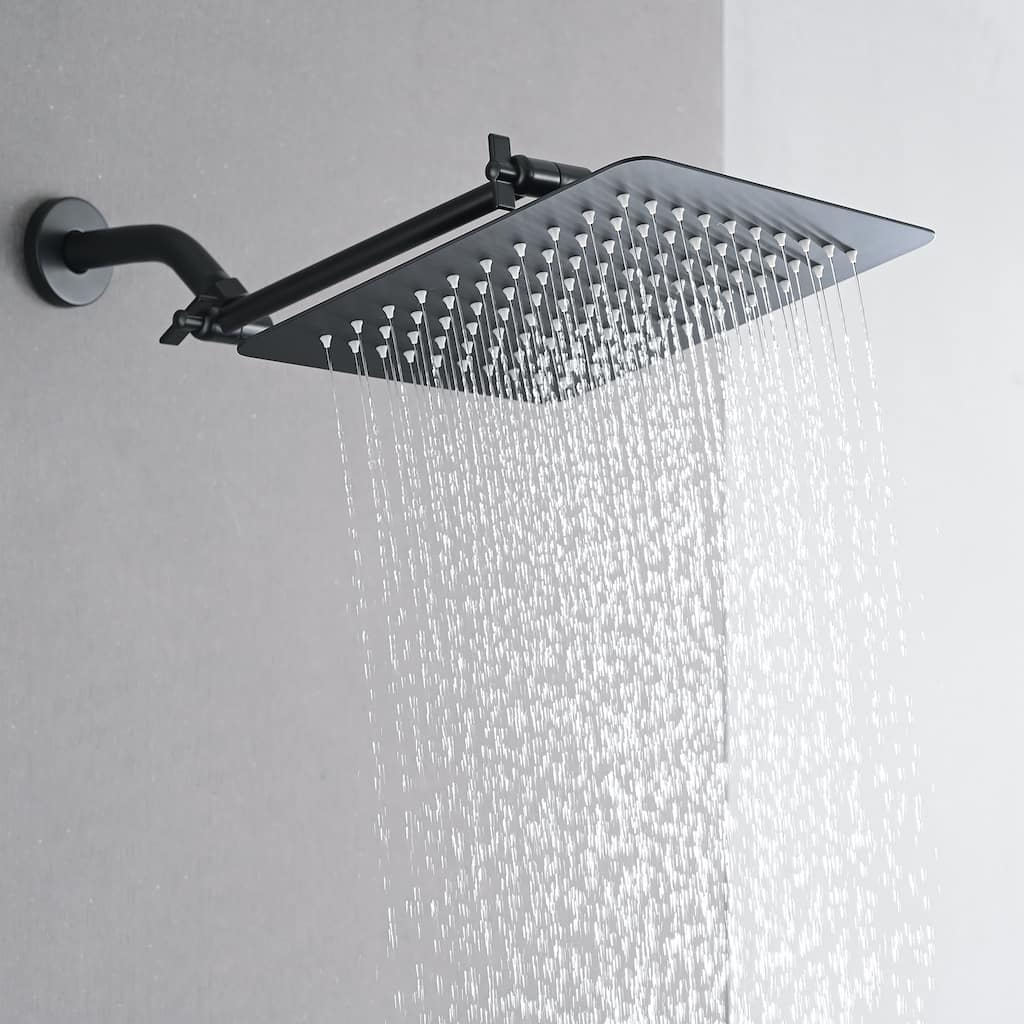 YASINU 10 inch Rain Shower Head with Adjustable Arm