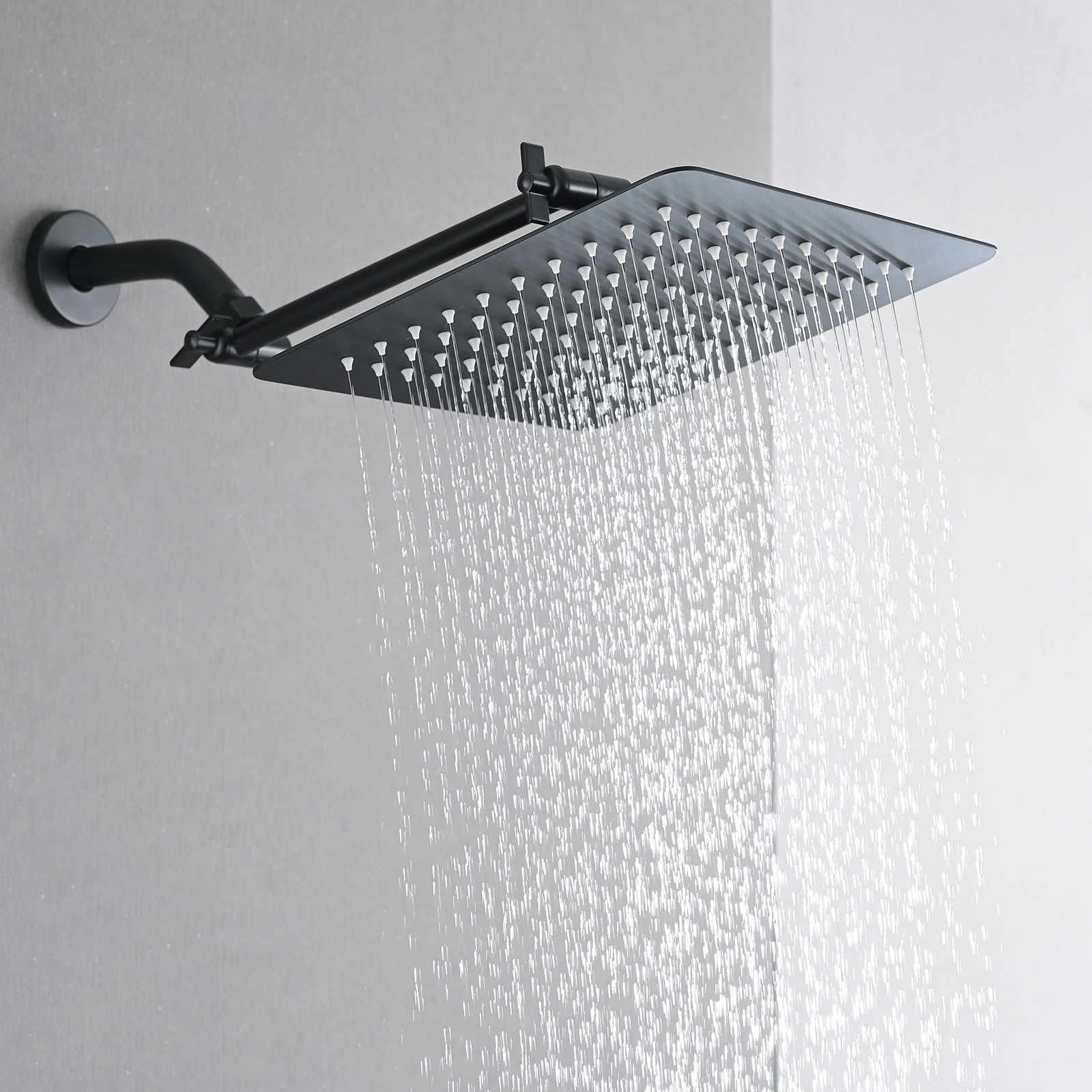 YASINU 10 inch Rain Shower Head with Adjustable Arm
