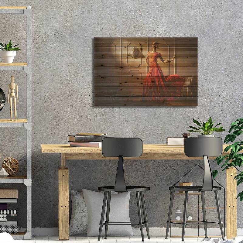 Tango Print On Wood by Sergey Smirnov - Multi-Color