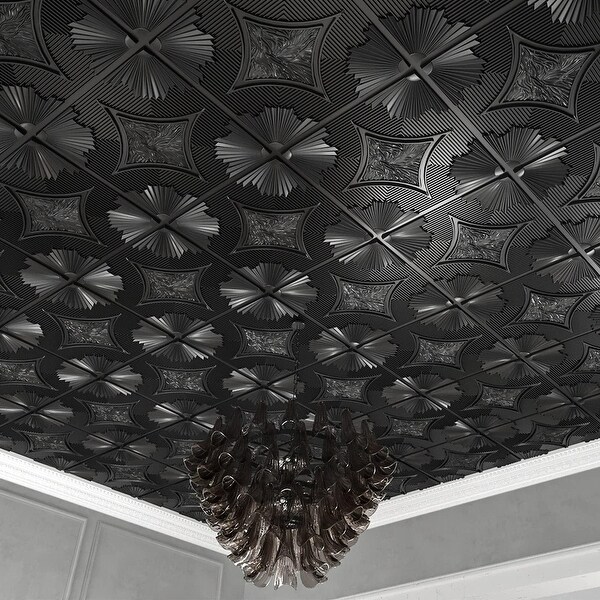 Art3d Drop Ceiling Tiles 2x2ft ,3D Wainscoting Panels Glue