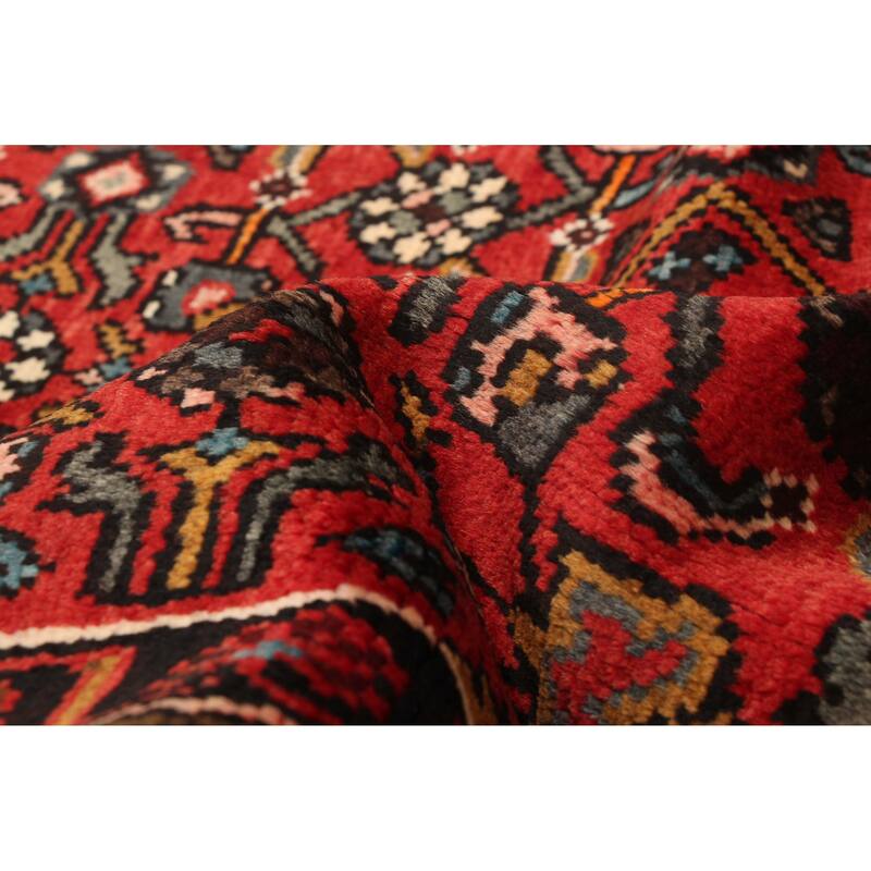 ECARPETGALLERY Hand-knotted Andelz Red Wool Rug - 3'7 x 10'1