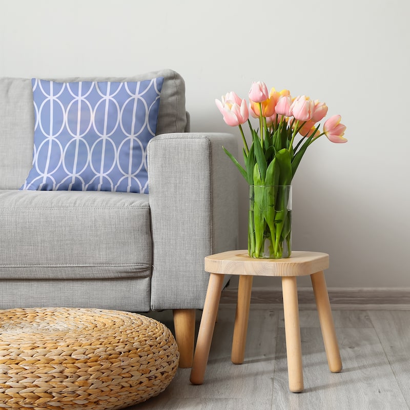 Ovals Go 'Round Decorative Throw Pillow