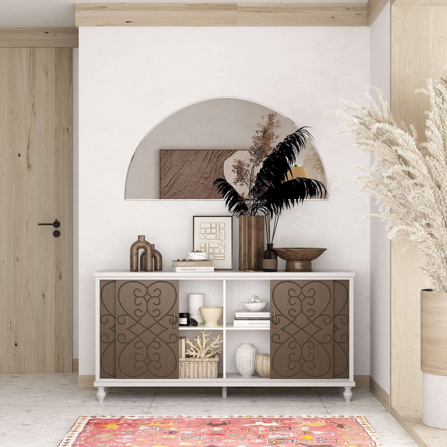 Rustic hallway cabinet sales