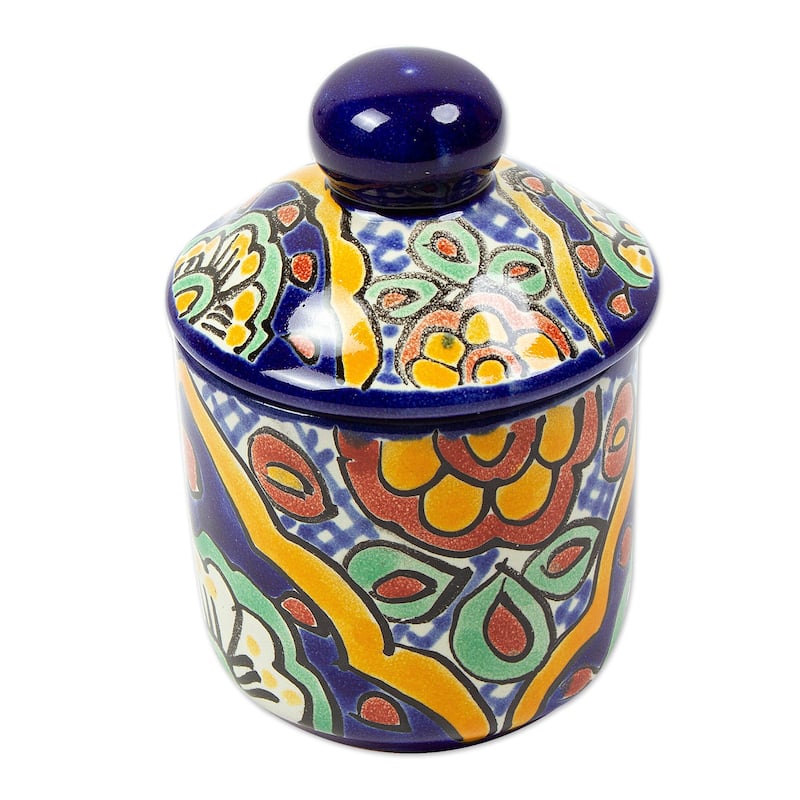 Novica Handmade Hidalgo Fiesta Creamer And Sugar Bowl (Set Of 2)
