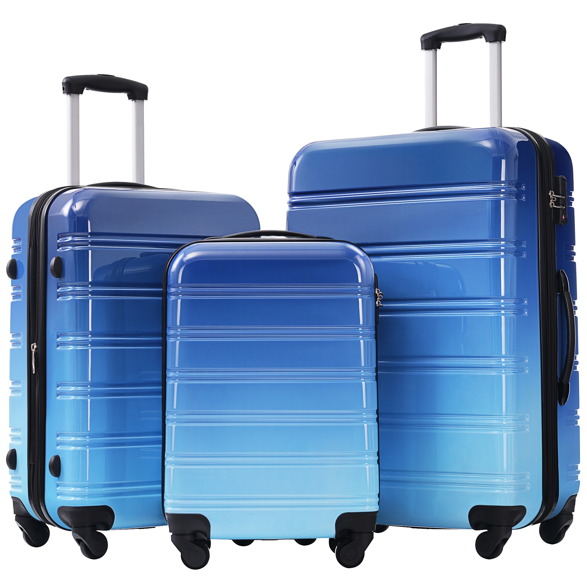 André Lutereau – Travelling Luggage Sets 3 Piece(20/24/28) Gradient Color Expandable