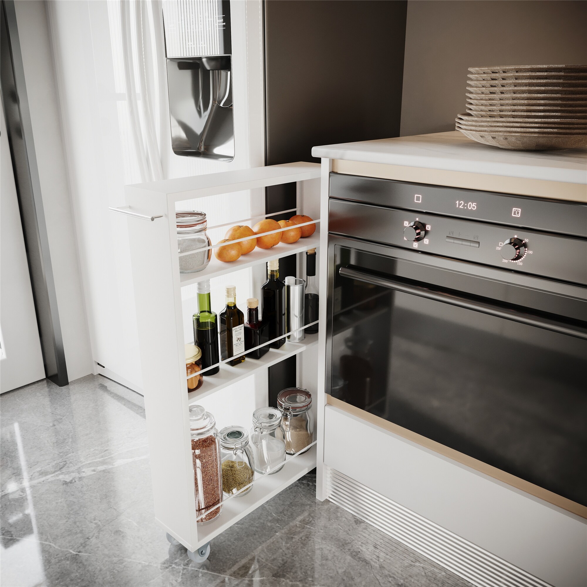 3 tier slide out pantry online