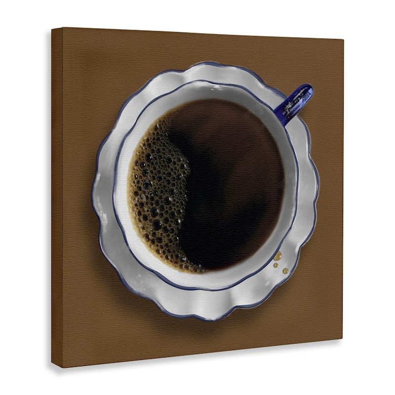 Stupell Aerial View Coffee Cup Canvas Wall Art Design By Matthew Piotrowicz