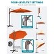 preview thumbnail 14 of 28, 10 ft. Round 360-Degree rotation Cantilever Patio Umbrella