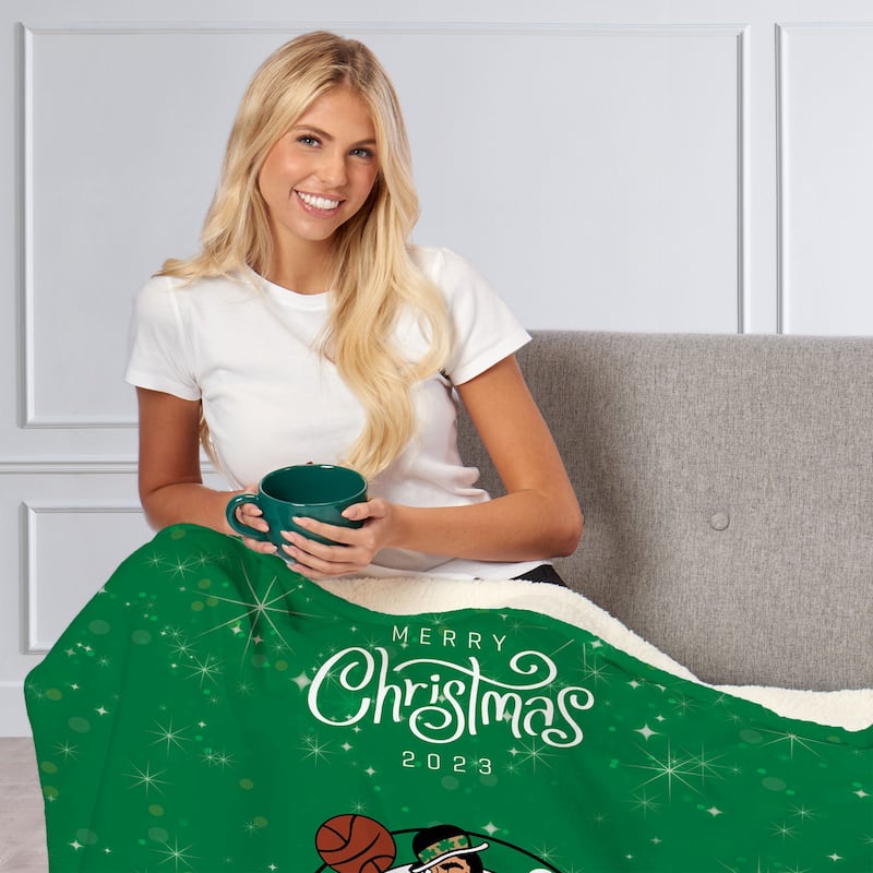NBA Christmas 2023 Celtics Silk Touch Throw