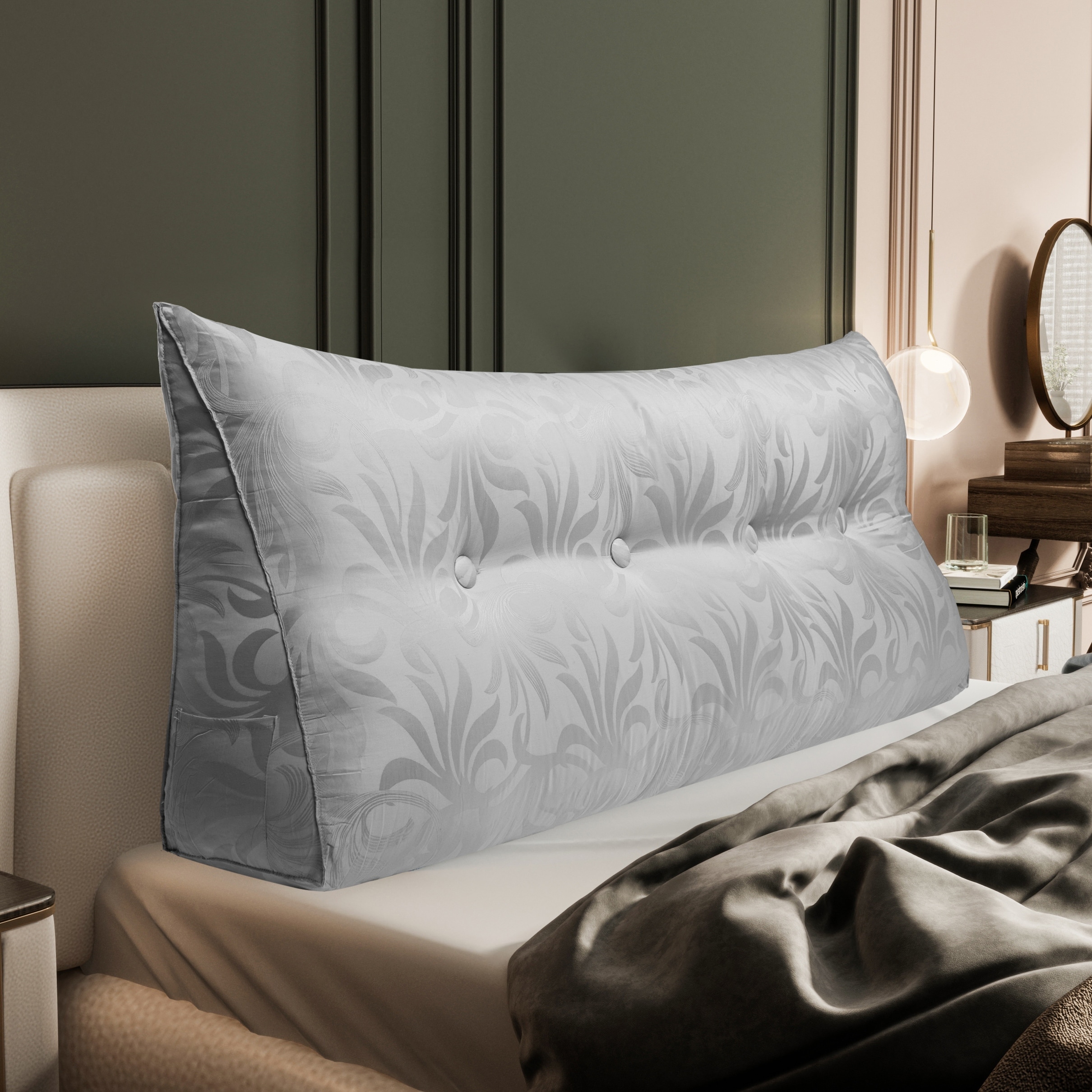 WOWMAX Bed Rest Wedge Reading Pillow Headboard Back Support Cushion Bed Bath Beyond 34483743