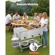 preview thumbnail 14 of 40, UIMOSO Commercial Propane Steam Table,LP Gas Outdoor Soup Warmer with Drain Valve and Wheels,Stainless Steel Propane Food Warmer
