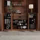 preview thumbnail 13 of 46, Palace Imports 100% Solid Wood 65" Sideboard with Solid Doors, 2-Drawers and Adjustable Shelves Mocha