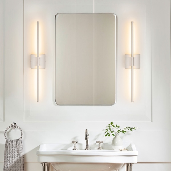 Bathroom wall strip light outlet