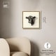 preview thumbnail 44 of 60, Darkness in Detail of Cow Canvas Animal Art Prints by Art Remedy