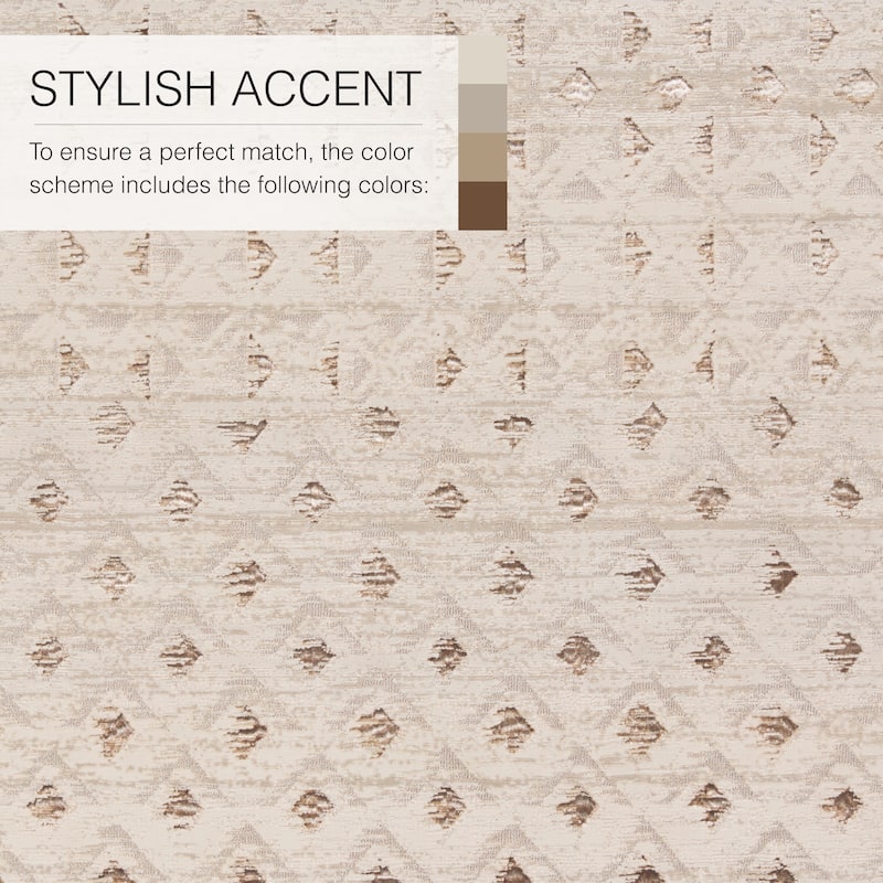Atmast Geometric Tan/Bronze Rug