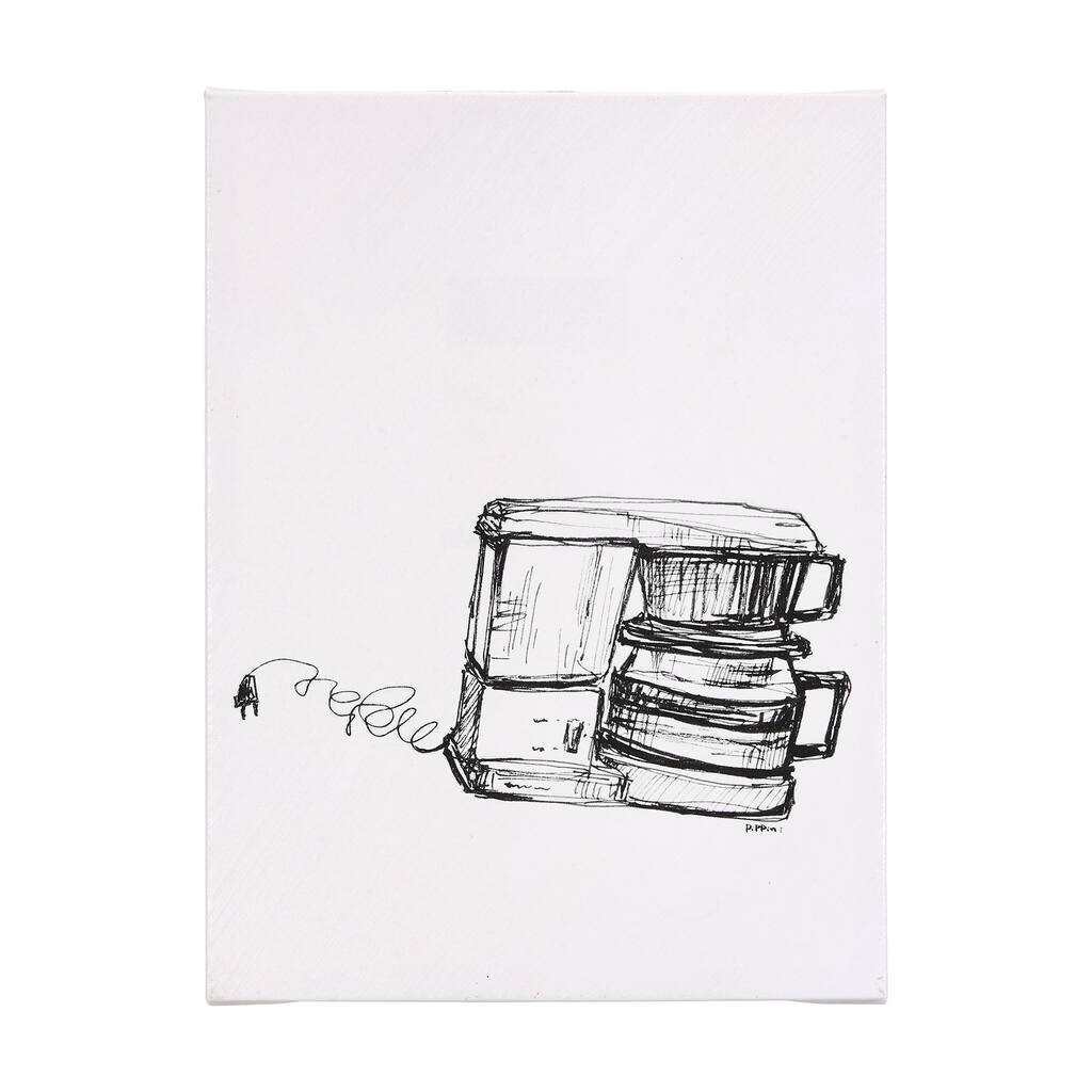 Drip Coffee Maker (15 x 20) Canvas Art Print