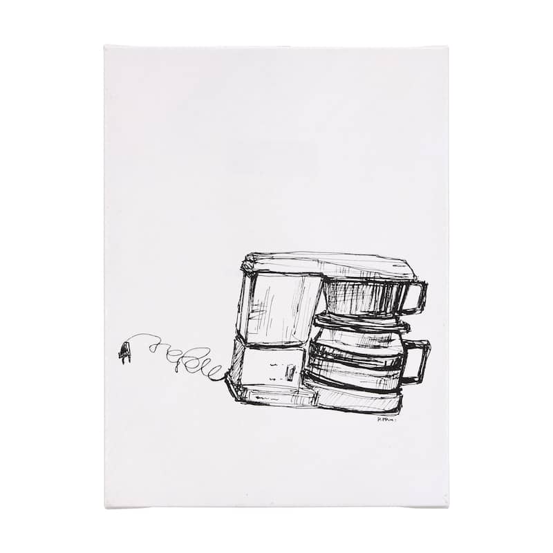 Drip Coffee Maker (30 x 40) Canvas Art Print - Large