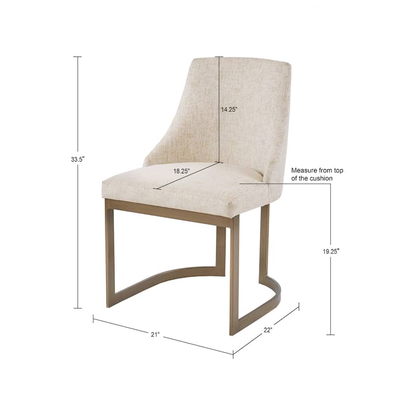 Madison Park Bryce Dining Chair Set of 2 - N/A