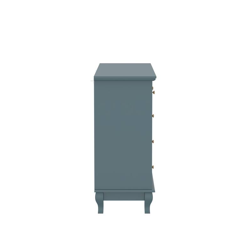 Lacquer Dresser 55.1"Wide Storage Chest Storage Dresser Bedroom