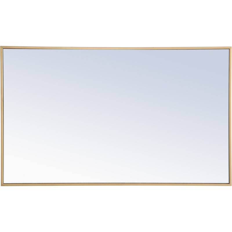 Elegant Lighting Eternity 40"x 24" Rectangular Metal Framed Wall