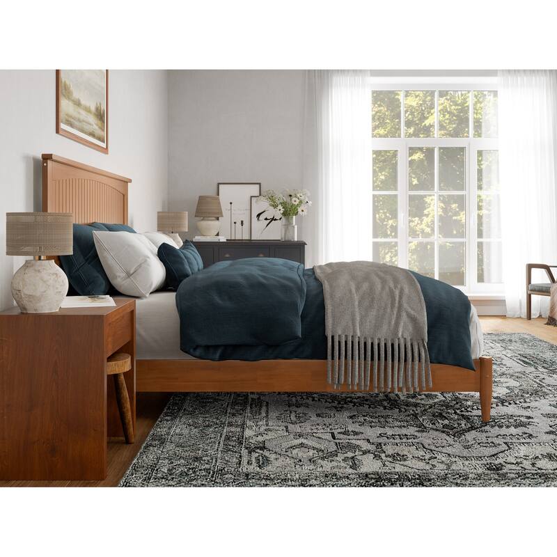 Naples Solid Wood Low Profile Platform Bed