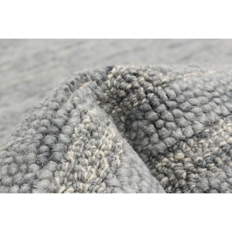 ECARPETGALLERY Hand Tufted Timeless Turquoise Wool Rug - 5'0 x 7'9